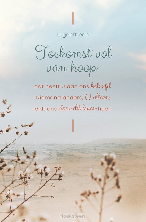 Enkele Kaart Toekomst vol van hoop