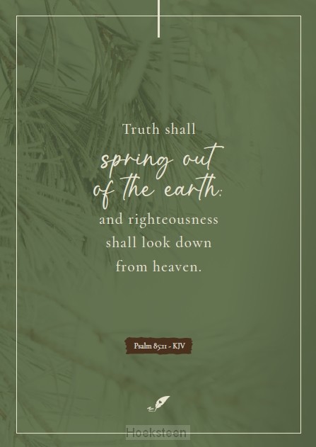 Enkele kaart Truth shall out of earth