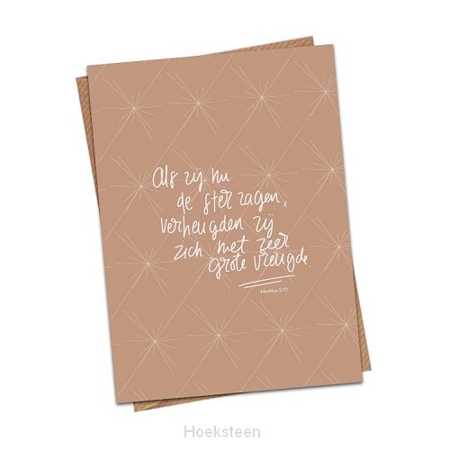 Als zij nu de ster zagen