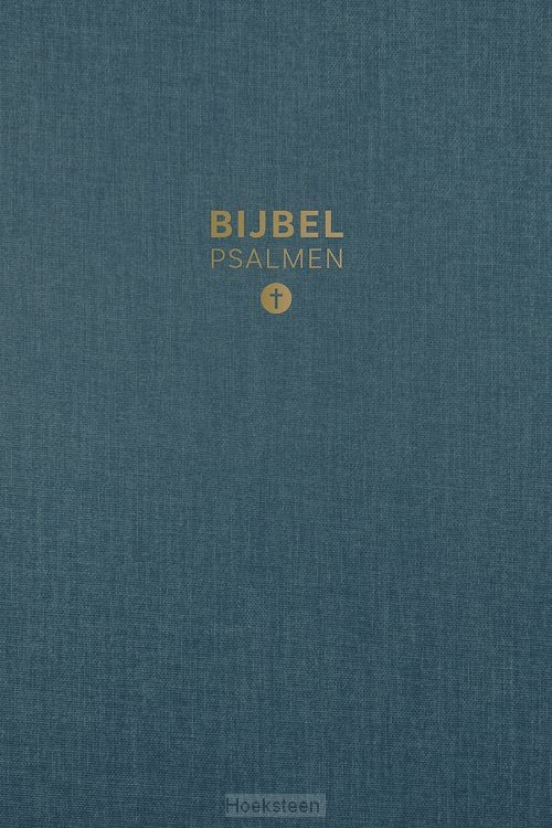 HSV Bijbel met Psalmen 10x15 linnen petrol