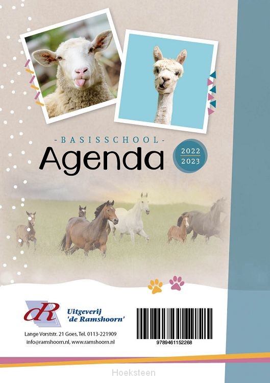 Basisschoolagenda 2022/23 'Hobbydieren'