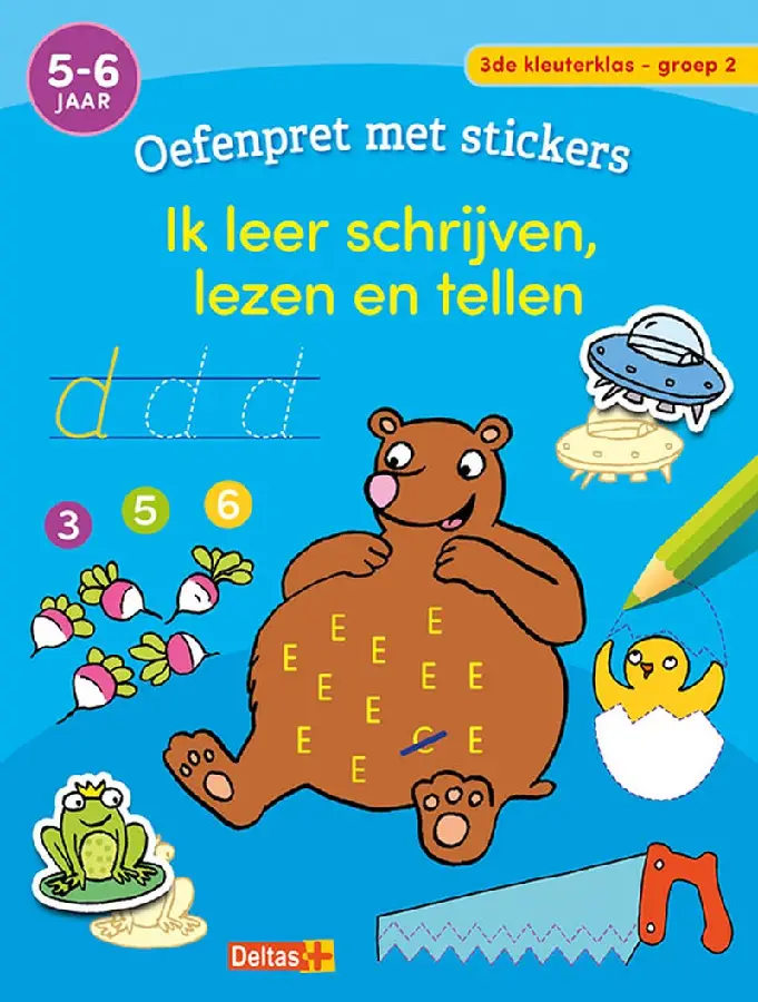 Oefenpret met stickers - Ik leer schrijven, lezen en tellen / groep 2