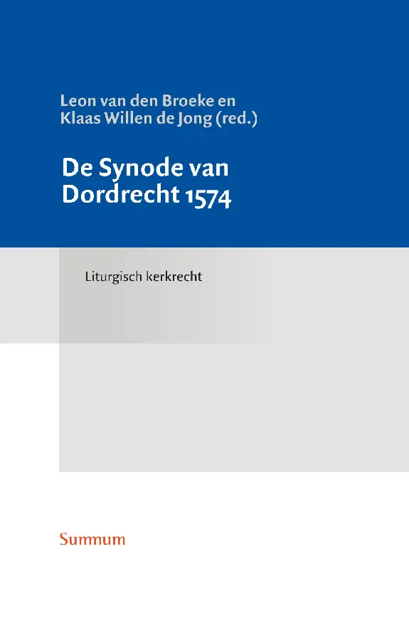 De Synode van Dordrecht 1574