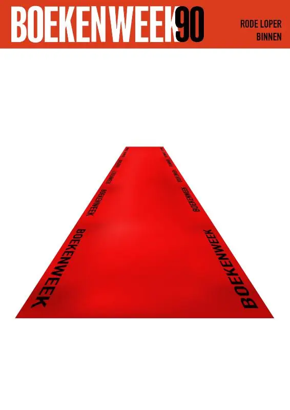 Rode Loper voor Binnen (Vloersticker) Boekenweek 2025