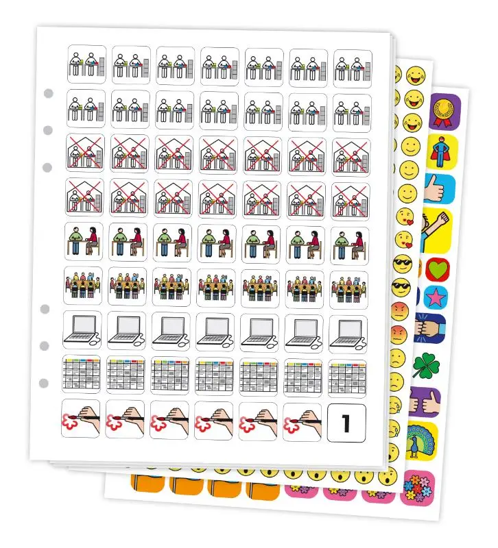 Pictogenda Stickervellen met pictogrammen 2022 METACOM