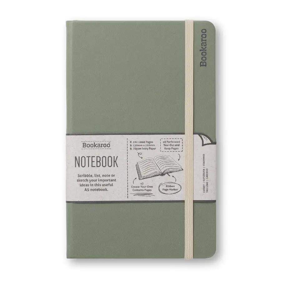 Bookaroo A5 notebook - Fern