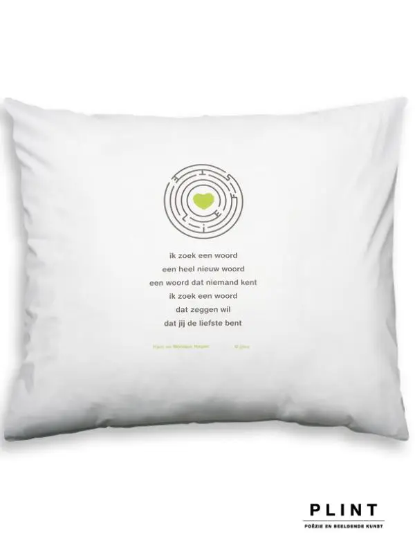Kussensloop Plint 'Liefste' Hans en Moninque Hagen / SL39