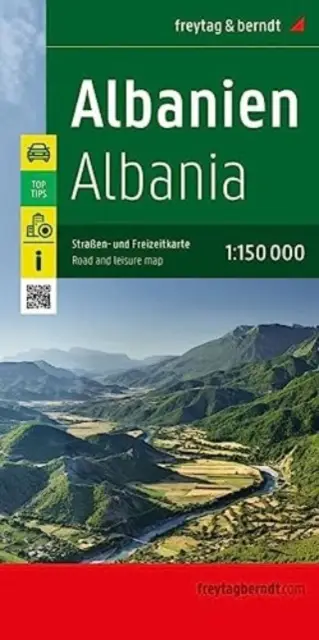 F&B Wegenkaart Albanië 2-zijdig