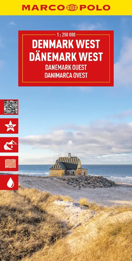 Marco Polo Wegenkaart Denemarken-West