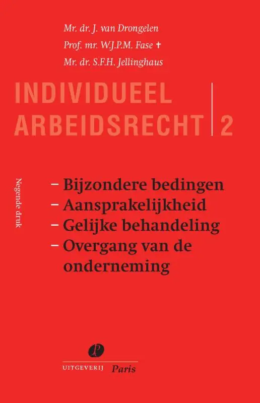 Bijzondere bedingen. Aansprakelijkheid. Gelijke behandeling. Overgang van de onderneming