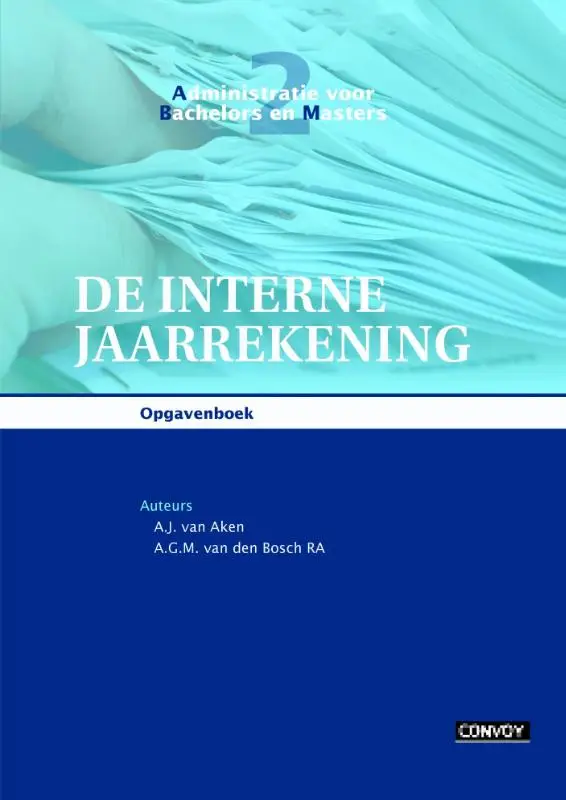 De interne jaarrekening / Opgavenboek