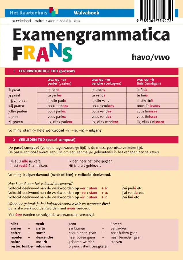 Examengrammatica Frans / havo/vwo B1-B2
