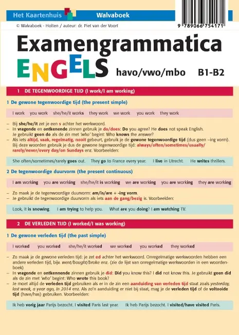 Examengrammatica Engels / havo/vwo/mbo B1-B2