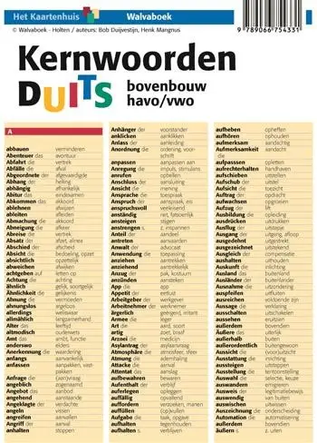 Kernwoorden Duits / bovenbouw havo/vwo