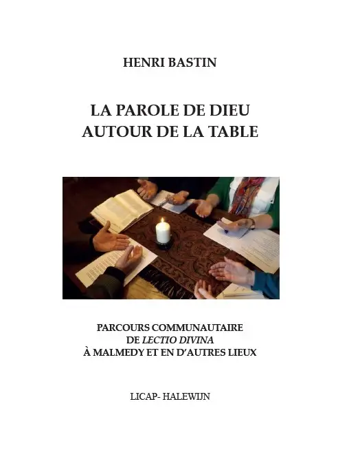 La parole de Dieu autour de la table