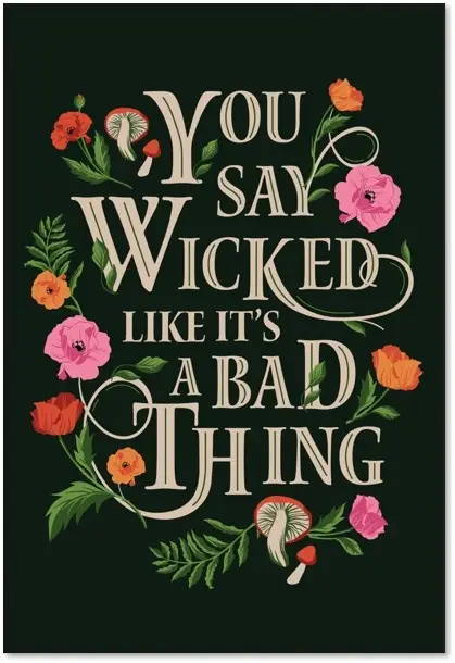 Wicked Embroidered Journal