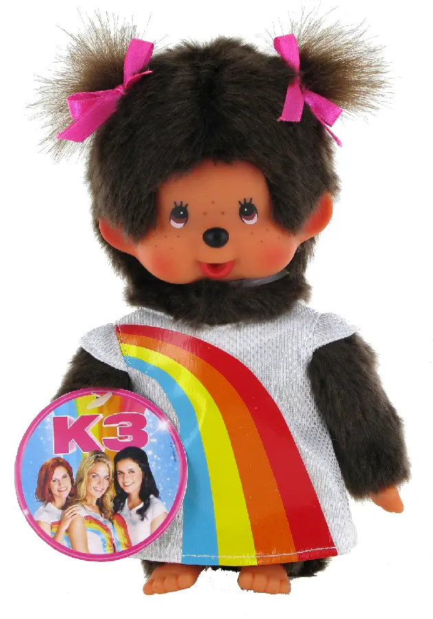 MONCHHICHI*20 cm Meisje K3 Regenboogjurk