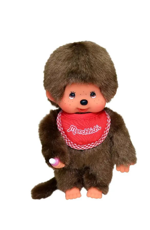 MONCHHICHI*20 cm Jongen met slab Rood