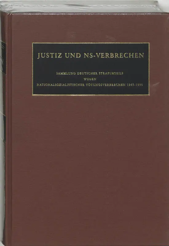 Justiz und NS-Verbrechen / XXXIV