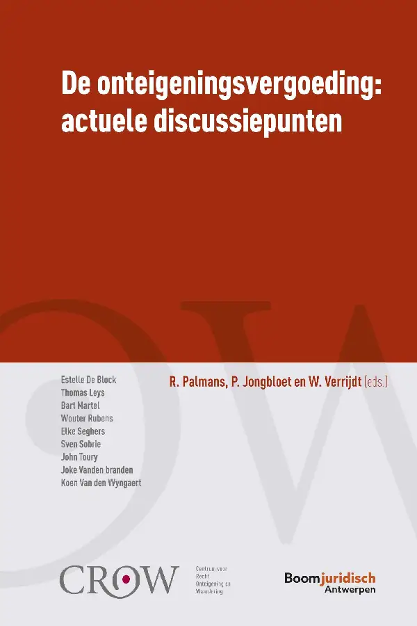 De onteigeningsvergoeding: actuele discussiepunten