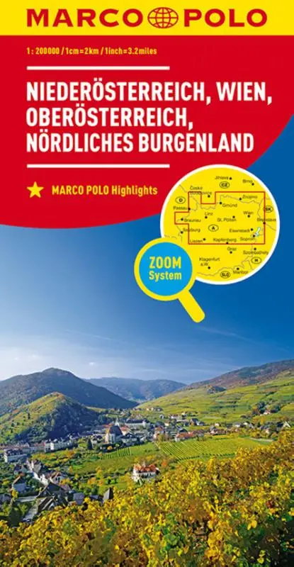 Marco Polo Wegenkaart 01 Niederösterreich, Oberösterreich