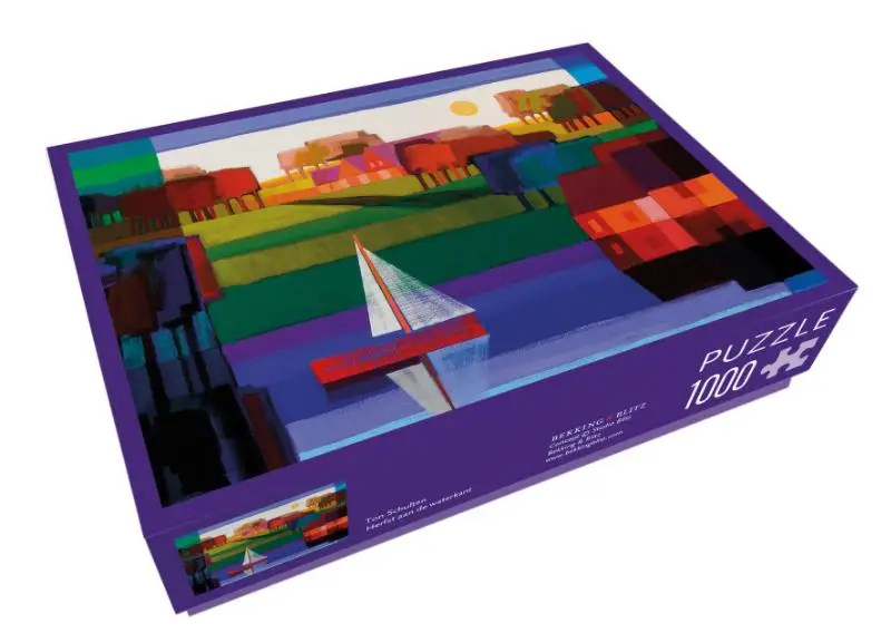Puzzel - 1.000 stukjes - Herfst aan de waterkant - Ton Schulten
