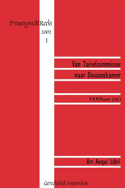 Van tariefcommissie naar douanekamer