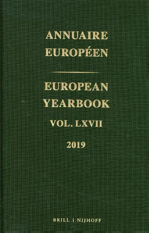 European Yearbook / Annuaire Européen, Volume 67 (2019)