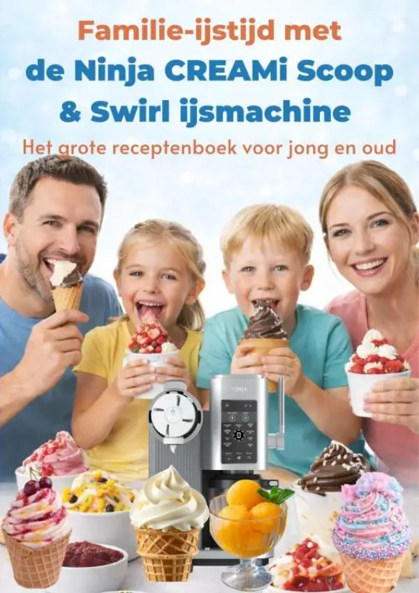 Familie-ijstijd met de Ninja CREAMi Scoop & Swirl ijsmachine