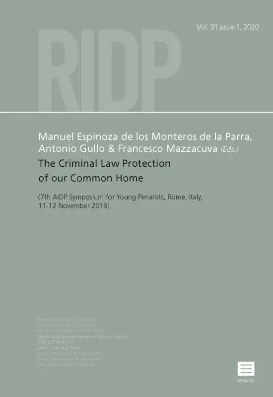The Criminal Law Protection of our Common Home / Vol.91 issue 1, 2020