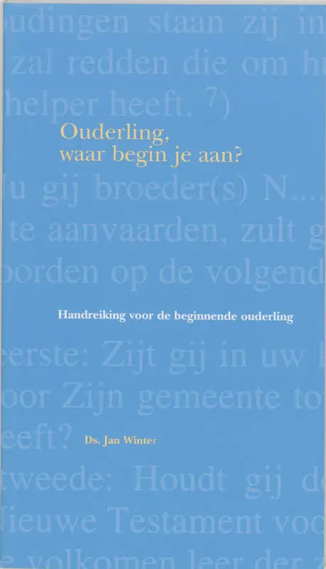 handreiking voor de beginnende ouderling