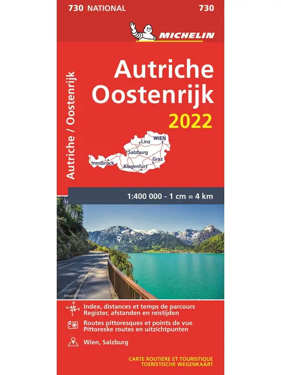 Michelin Wegenkaart 730 Oostenrijk 2022