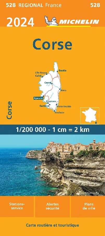 Michelin Wegenkaart 528 Corse - Corsica 2024