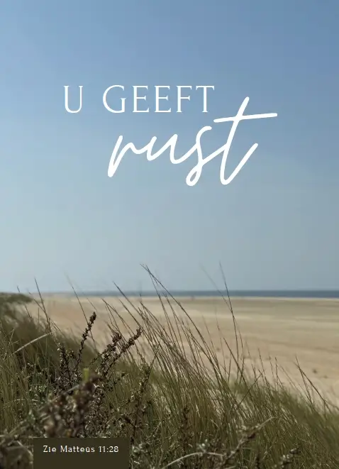 U geeft rust