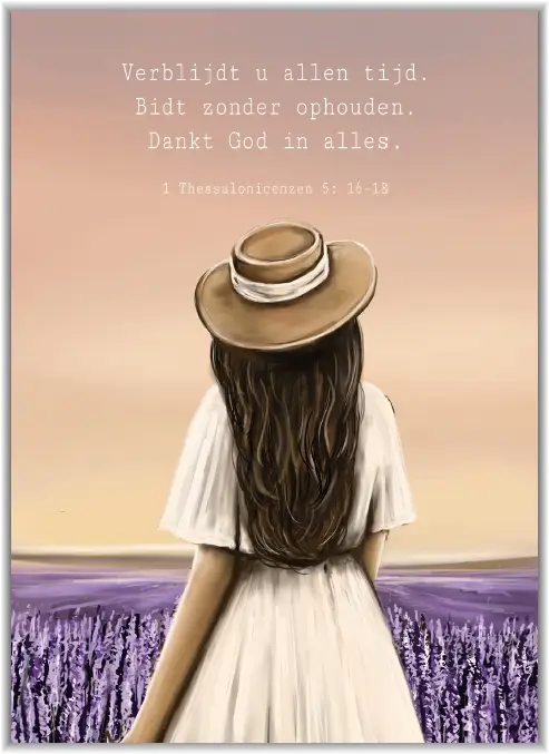 Kaartje A7 Verblijdt u allen tijd