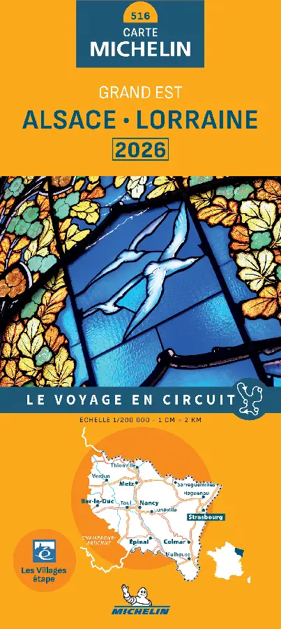 Michelin Wegenkaart 516 Alsace - Lorraine 2026