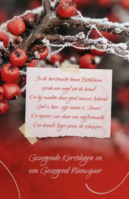 Wenskaart Gezegende/Gezegend + Sela