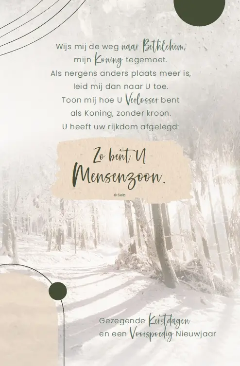 Wenskaart Gezegende K/VN + Selatekst