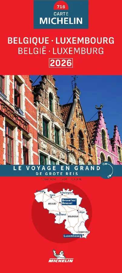 Michelin Wegenkaart 716 België / Luxemburg 2026