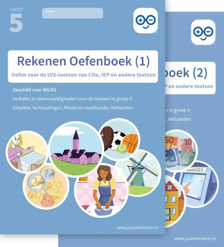 Rekenen Oefenboek Set deel 1 en 2 groep 5