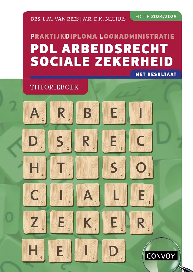 2024/2025 / PDL Arbeidsrecht Sociale Zekerheid / Theorieboek