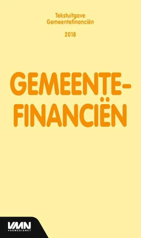 Gemeentefinanciën / 2018