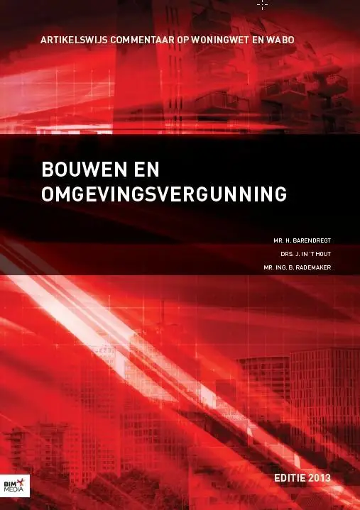 Bouwen en omgevingsvergunning / 2013
