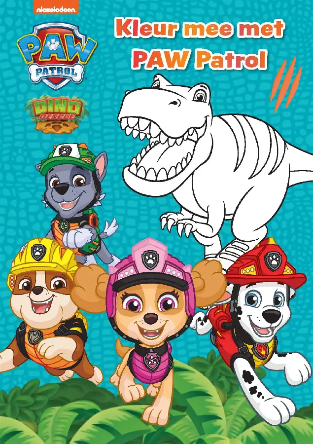 Kleur mee met Paw Patrol - Dino Rescue