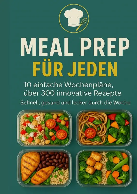 Meal Prep für Jeden: 10 einfache Wochenpläne, über 300 innovative Rezepte-Schnell, gesund und lecker durch die Woche
