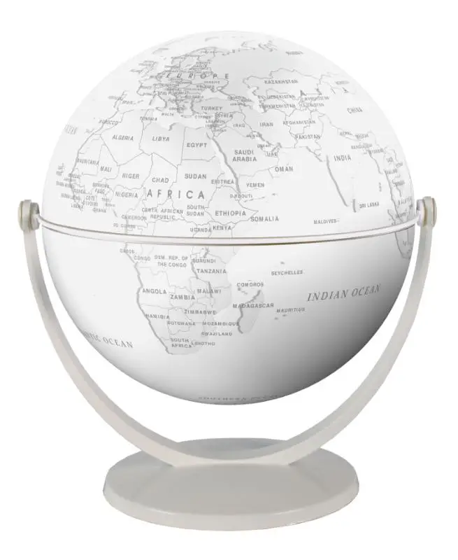 Globe 15 cm pol. wit gestileerd draai & kantel