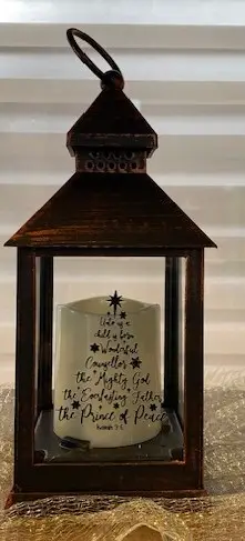 Lantern led light For unto us a Chils is