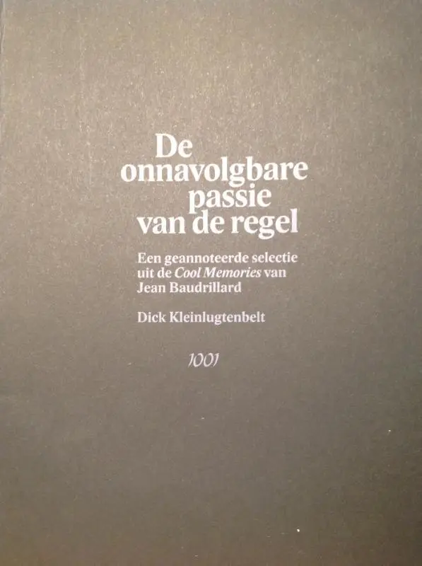 De onnavolgbare passie van de regel