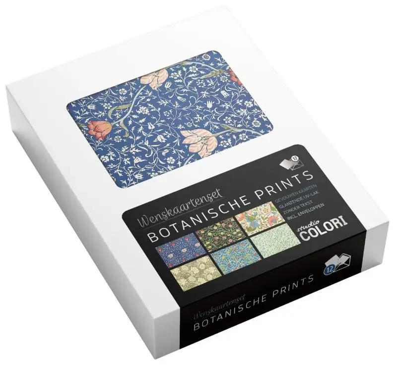Wenskaartenset Botanische prints