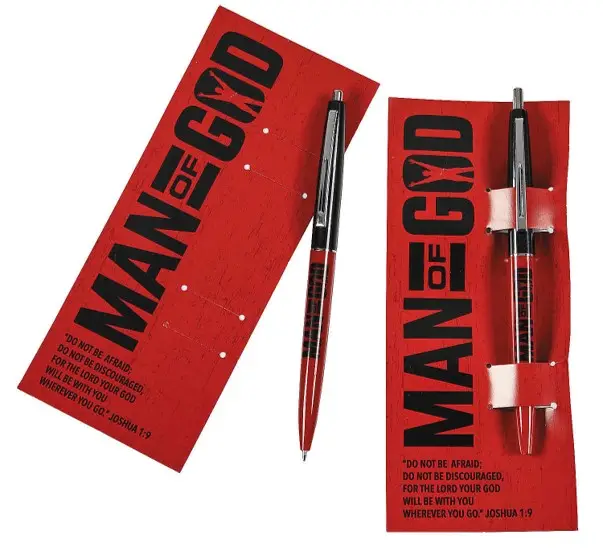 Pen on card Man of God